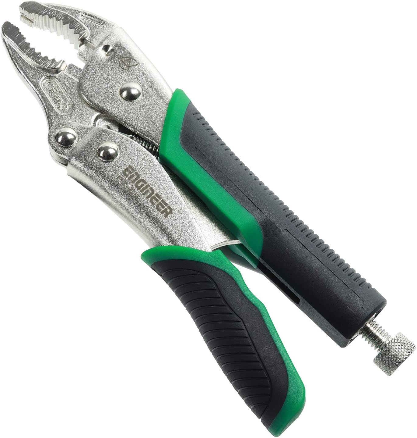 ENGINEER 7.5" Screw Removal Locking Pliers PZ-65. Secure Hold, Quick Release. Grip & Remove Stripped Screws.