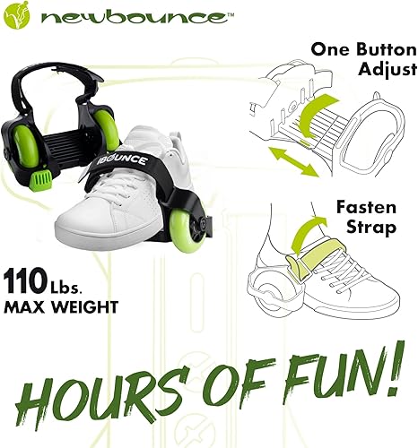 Miniatura 5 de Nuevos patines de tacón de rebote - Jet Wheelies para zapatos - Patines de tacón ajustable para niños - Talla única