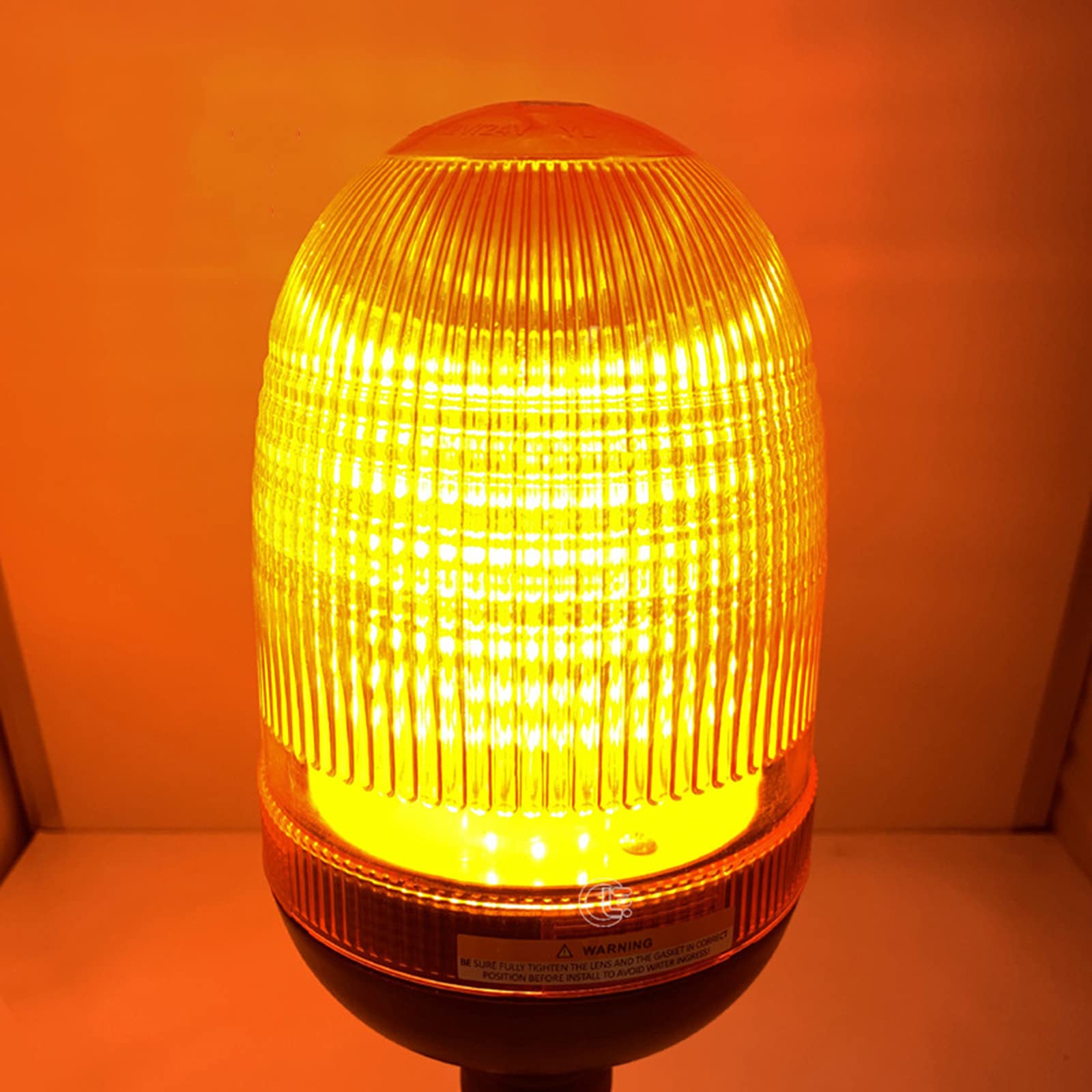 [Paquete De 2] Luz Estroboscópica De 60 LED, Baliza Ámbar Luz De Advertencia De Peligro De Emergencia Lámpara Estroboscópica De Montaje Flexible con Base ABS