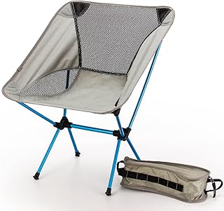TRIWONDER Silla de Acampada Plegable Ligera Portátil Taburete para Camping Playa Pesca al Aire Libre