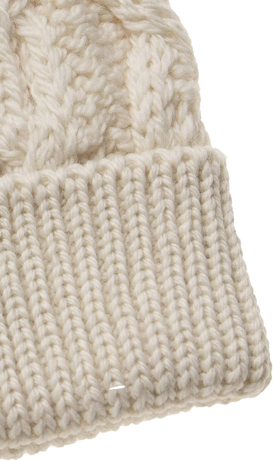 Aran Crafts Women's Cable Knit Heart Pattern Hat (100% Super Soft Merino Wool)