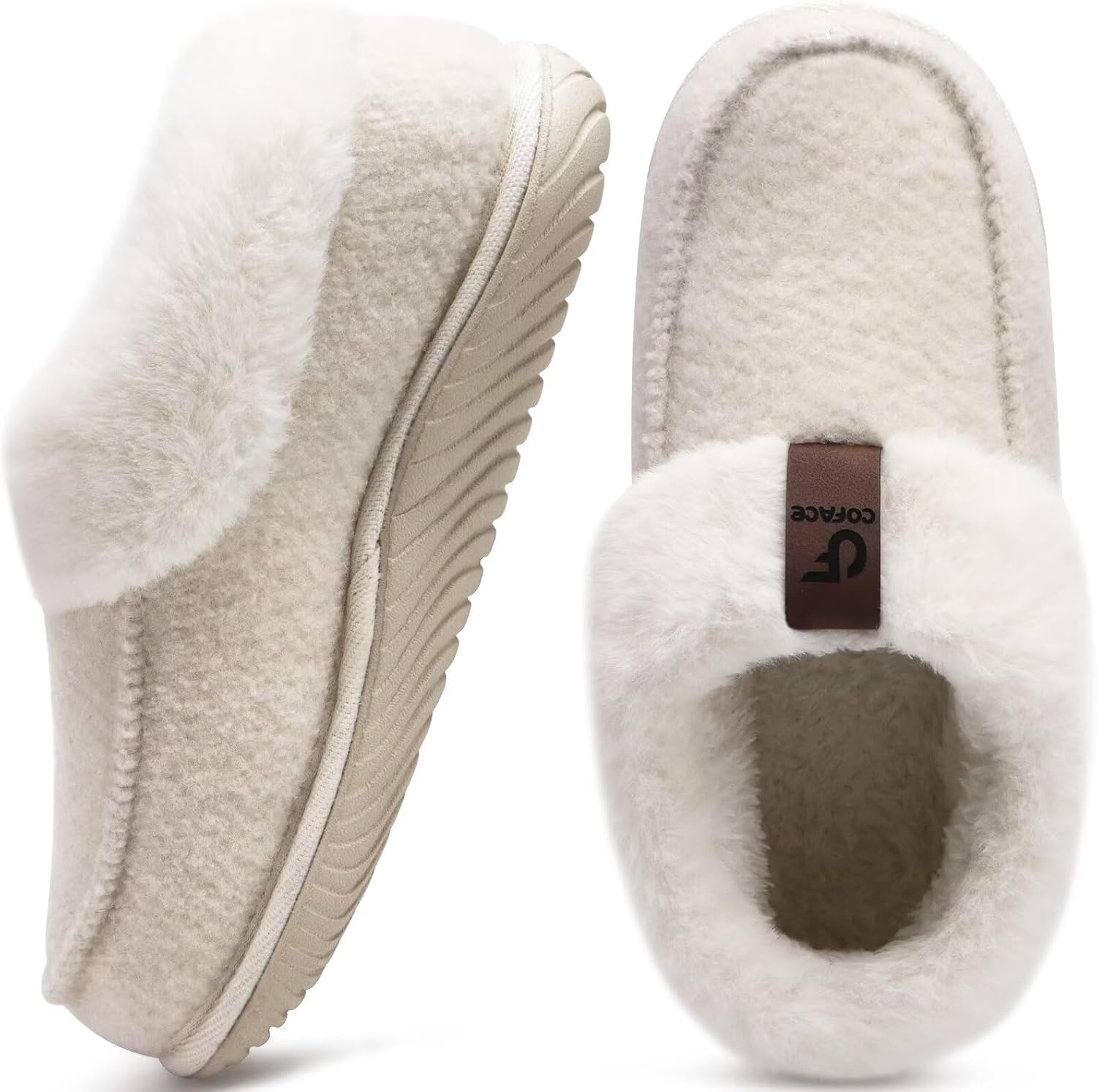 COFACE Women's Memory Foam House Slippers Arch Support