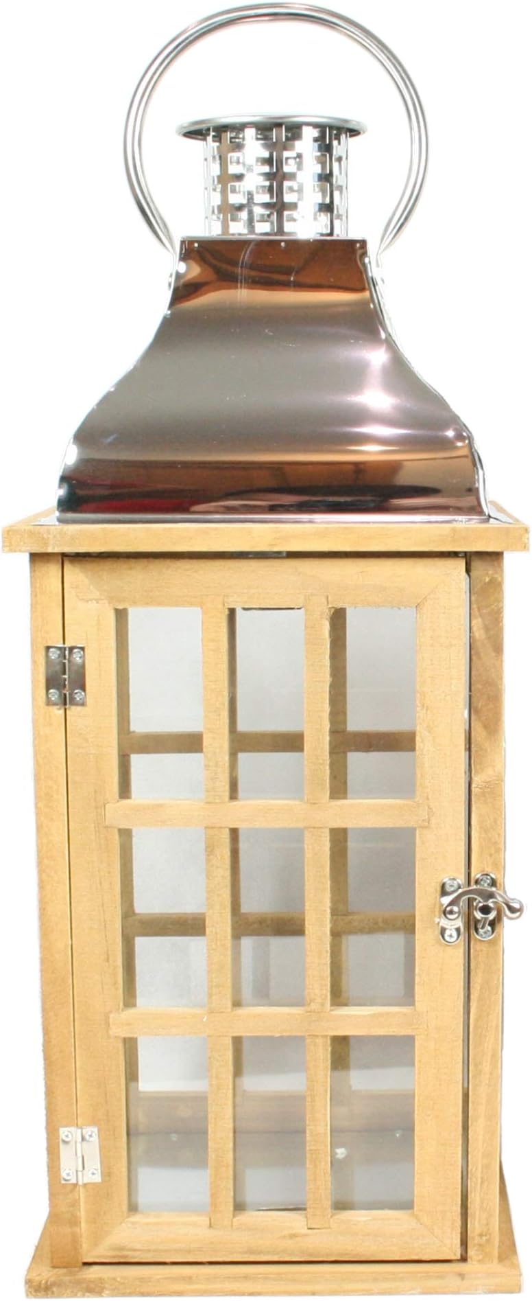 Large Wooden Candle Lantern for Home Garden Patio
