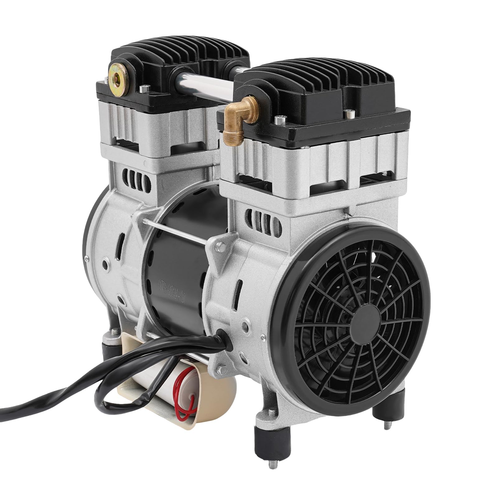 1500 W, motor sin aceite, compresor de aire comprimido, compresor de aire de 220 V, cabezal de bomba, con alambre de condensador 35 UF