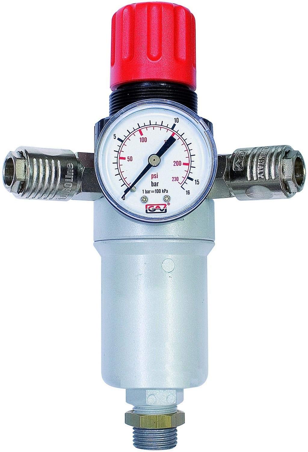 RIDUTTORE DI PRESSIONE CON FILTRO E RUBINETTI AUTOMATICI 3/8" 1/2"