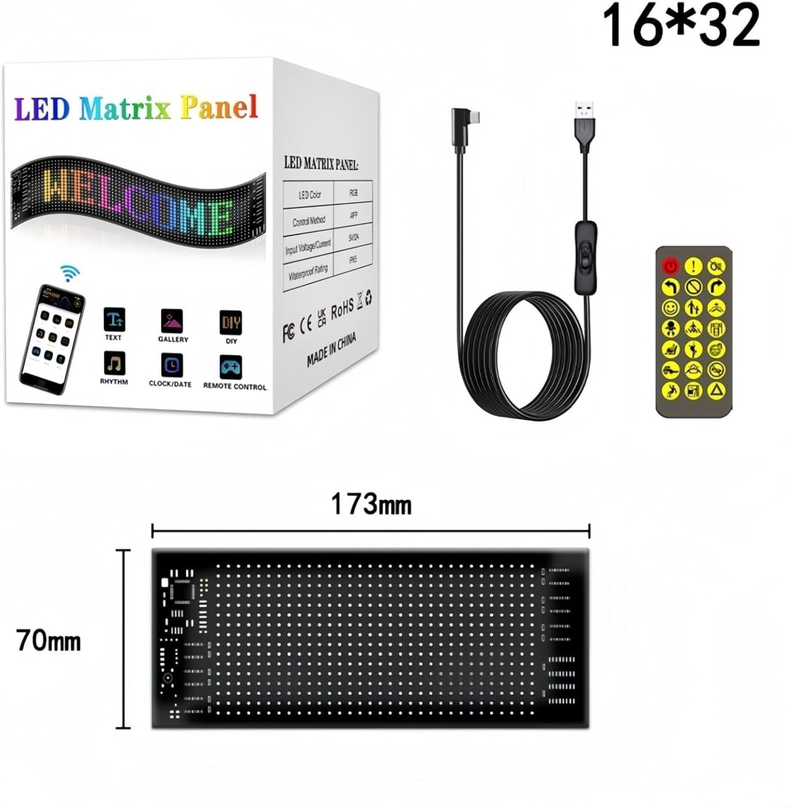 Luz de ojos de diablo para coches, gran pantalla de luces LED dinámicas de ojo de diablo, luces led para coche,luces led ,cochepantalla LED programable para coche, letreros de luz de ojos de diablo p