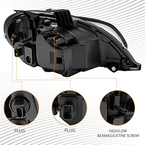 Miniatura 6 de SUPERFASTRACING Par de faros delanteros izquierdo y derecho de repuesto para Freightliner M2 106 M2 112 2004-2013