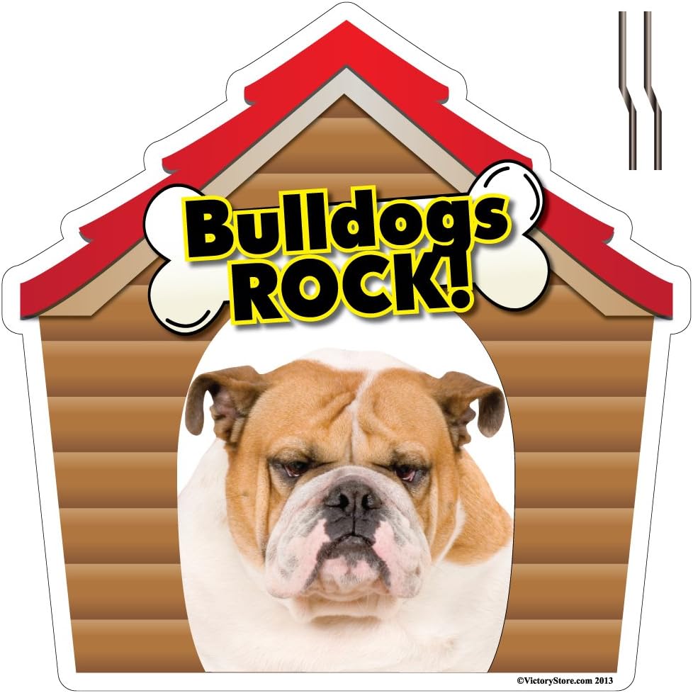 VictoryStore Yard Sign Outdoor Lawn Decorations: Dog Breed Yard Sign -Bulldogs Rock!