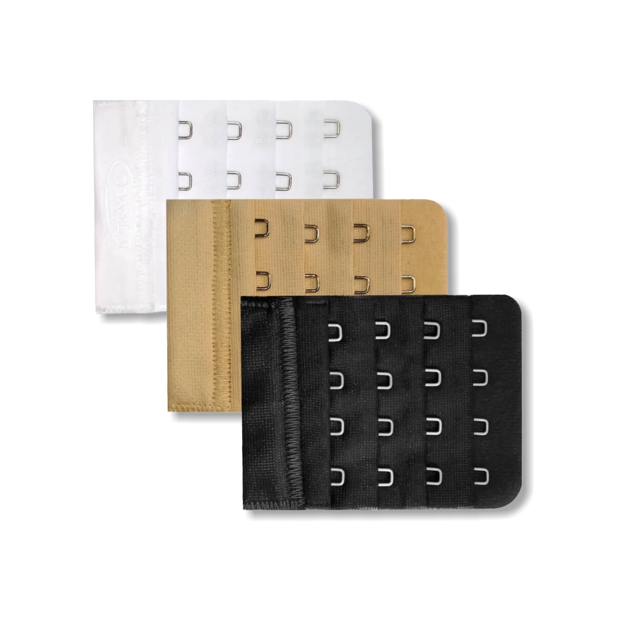 WOMEN SOFT AND COMFORTABLE 4 X 4 BRA HOOK EXTENDER COMBO PACK OF - 3 (FREE SIZE)