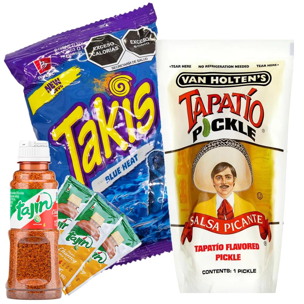 Buy Tajin Tapatio Pickle Kit/Tajin Seasoning & Chamoy, Van Holtens