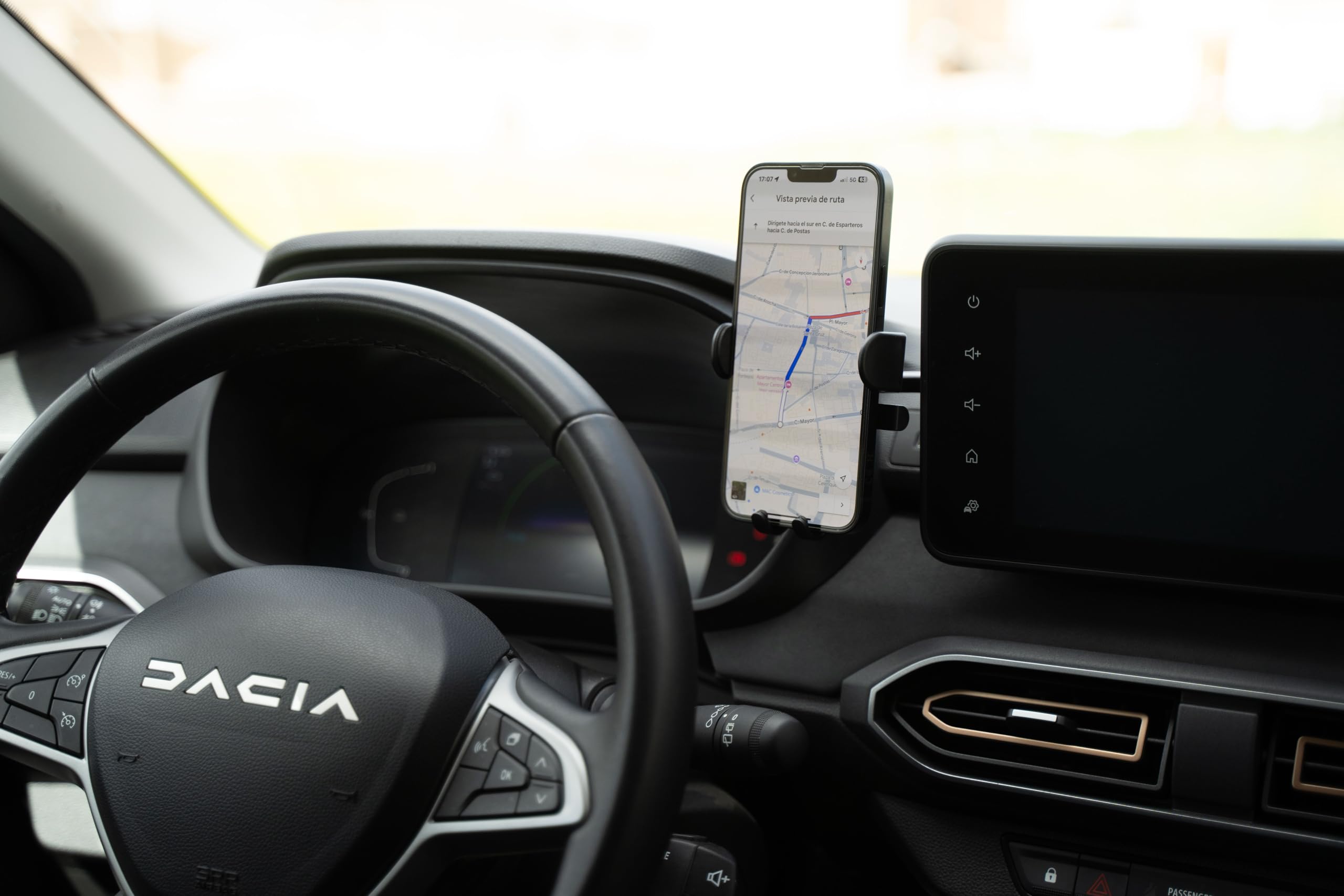 Supporto per telefono per Dacia Sandero (3ª generazione), Logan (3ª generazione) e Jogger.