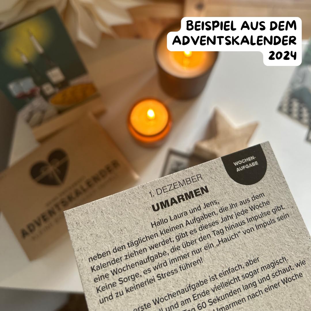 Adventskalender für Paare | Zum Mitmachen | für Männer und Frauen | Jeden Tag ein kleines Erlebnis für 2