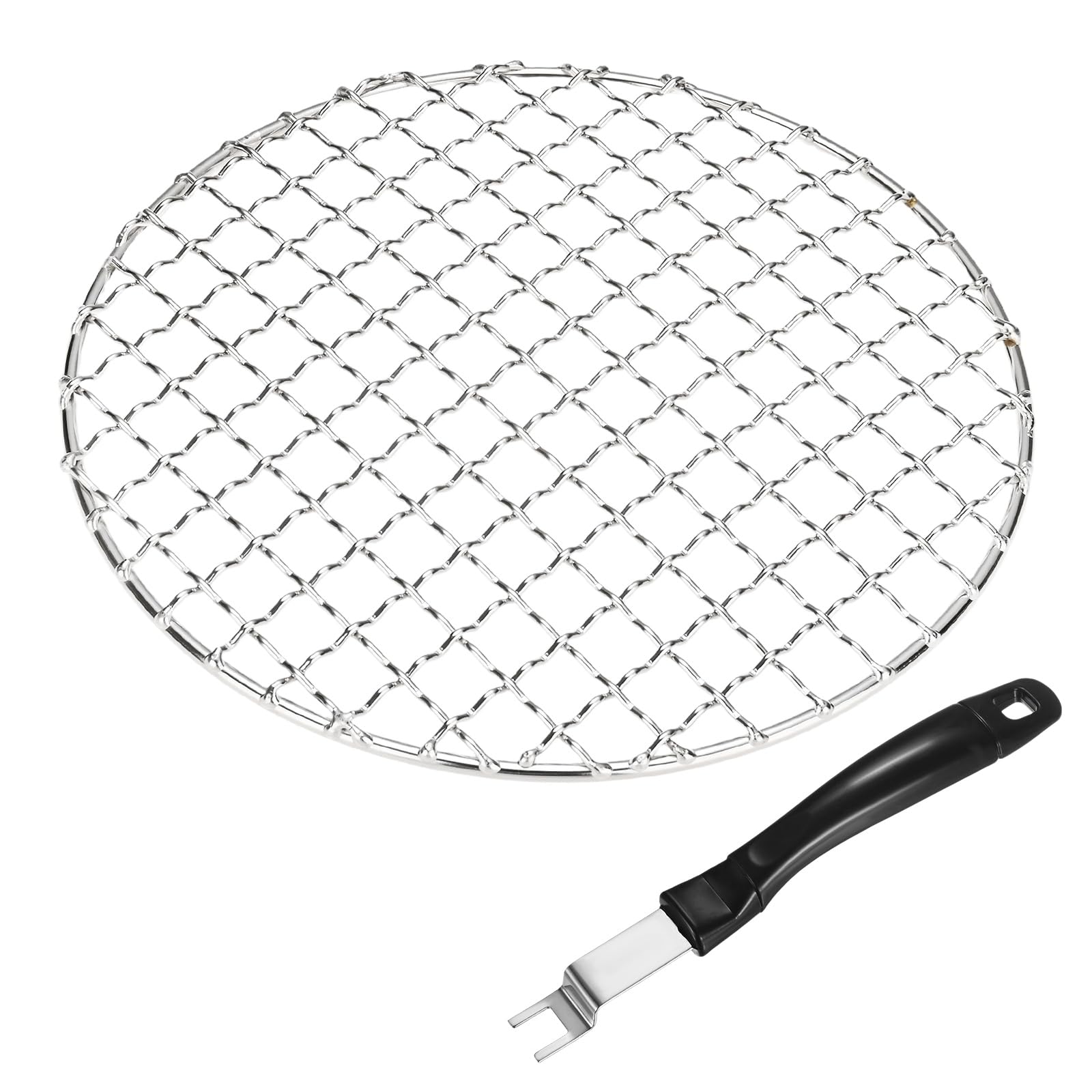 Grille de pâtisserie ronde en inox pour vapeur cuisson et barbecue 2 Pcs
