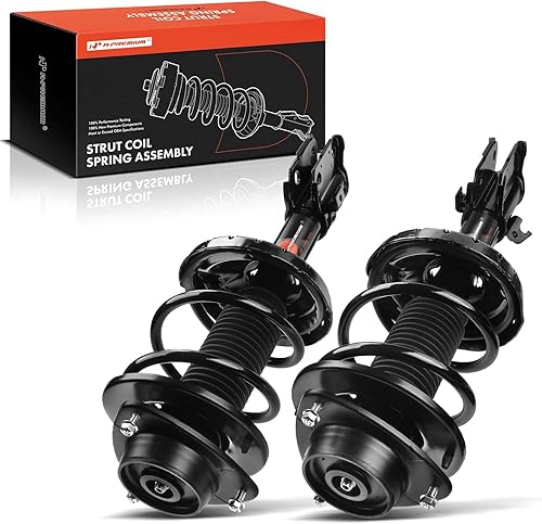 A-Premium Par delantero (2) conjunto completo de puntal y resorte helicoidal compatible con Subaru Impreza 2008 2009 2000 2010 2011, H4 2.5L, lado