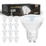 DAYBETTER GU10 LED Light Bulbs, Dimmable GU10 Bulb Replacement for Track Lighting, 5.5w Equivalent 50W, 500 LM Daylight White 5000K, MR16 LED Bulb for Kitchen, Range Hood, Living Room, 12 Pack