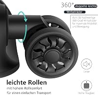 COOLIFE Bőrönd Szett ABS Keményfalú Utazóbőrönd TSA Zárral - M Méret 45 x 25 x 67 cm 60 literes, 4 Kerekű Gurulós Bőrönd Unisex Utazáshoz 5