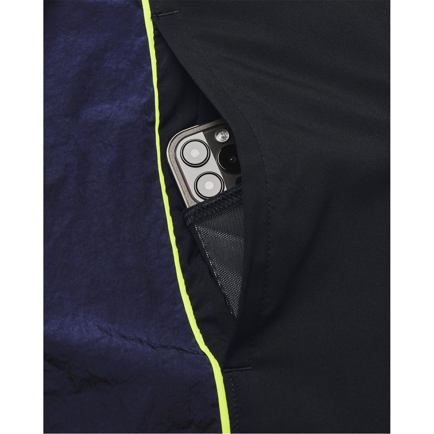 Under Armour Hommes Run Everywhere Short Vêtements De Course Shorts Black 001/Midnight Navy 410/White 100 - Noir