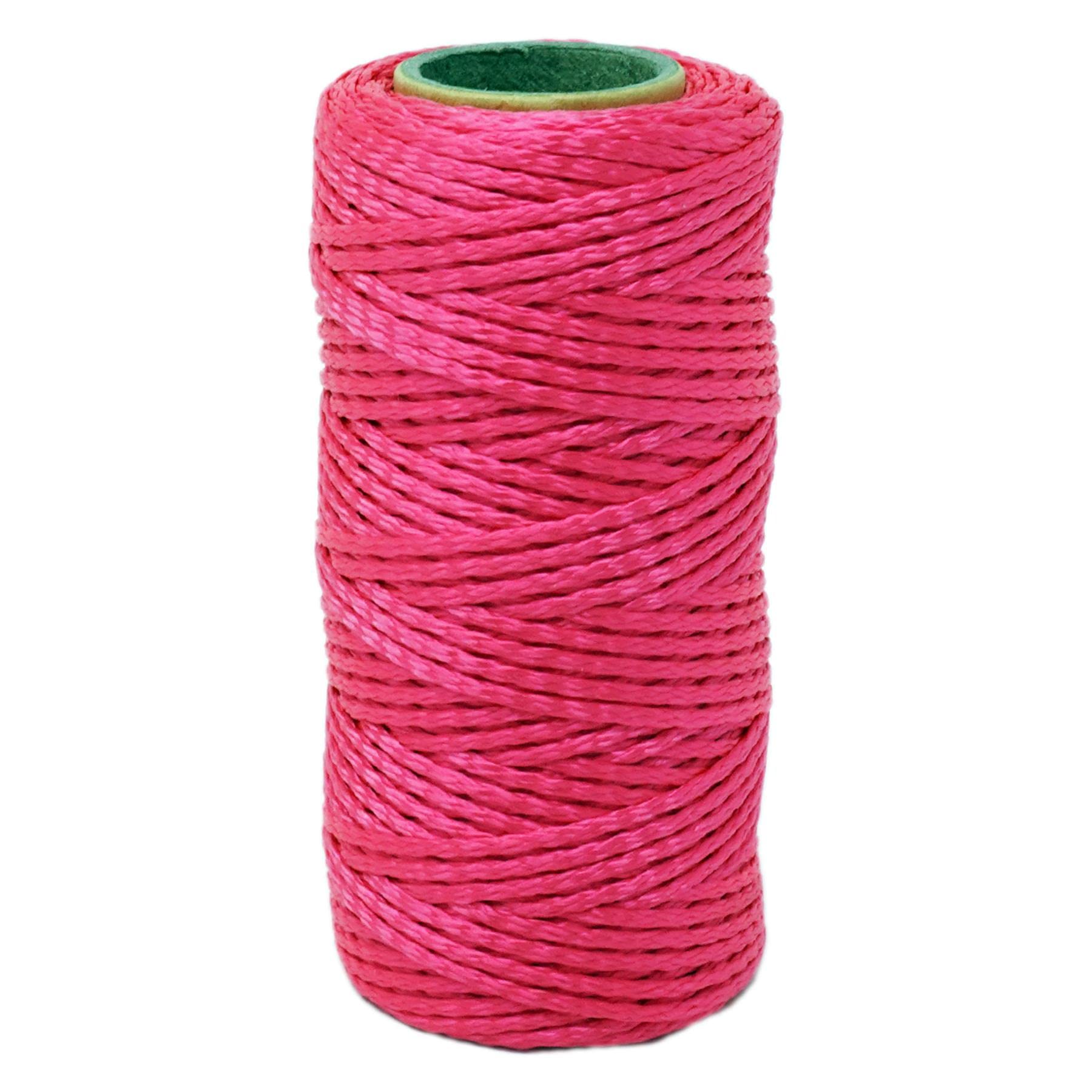Dapetz ® Pink 70M Builders Building Nylon Brick Line Measuring Masonry Rope String Line | Abrasion and Alkali Resistant | Suitable for Building and Groundwork, Gardening etc.