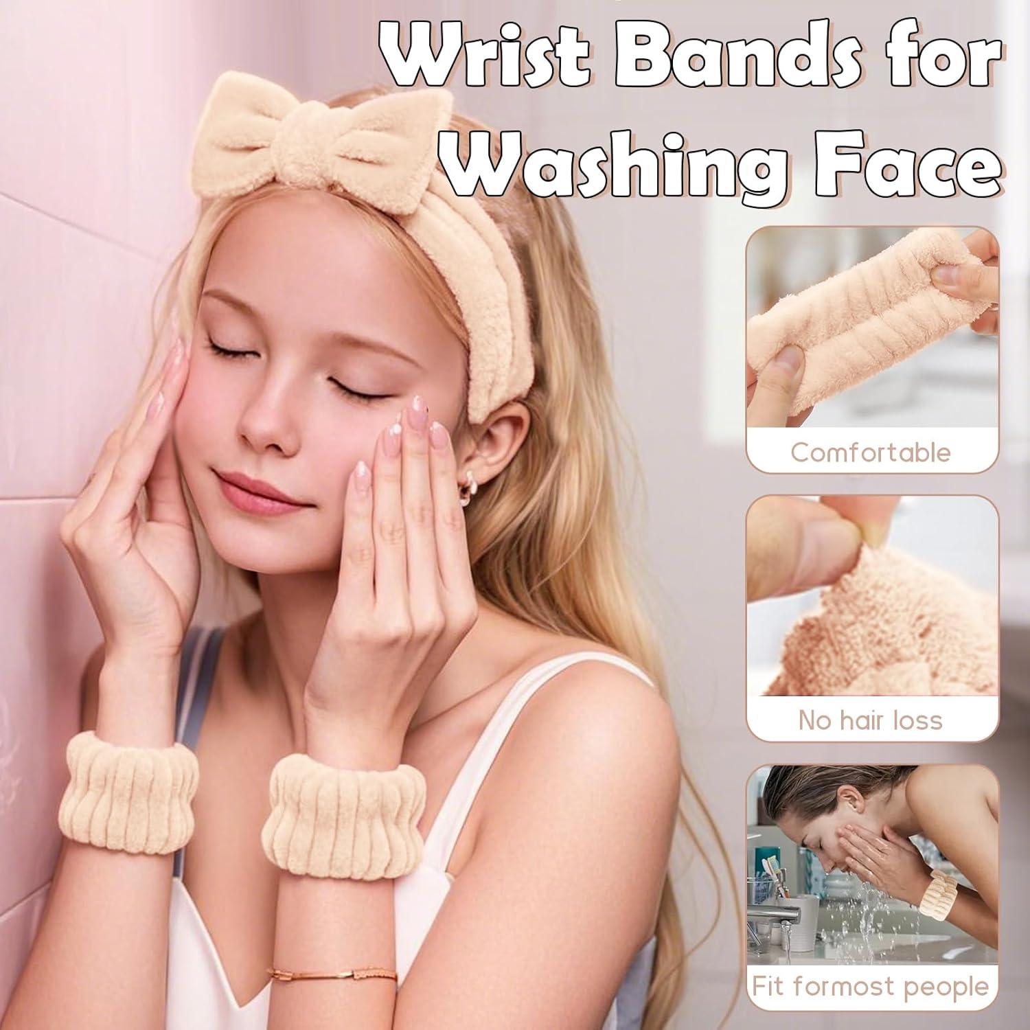 Makeup Brush Set, 52Pcs Makeup Tool Set Premium Synthetic Foundation Concealers Powder Eye Shadows Makeup Brushes Kit for for Beginner Professional, Beige - Image 7