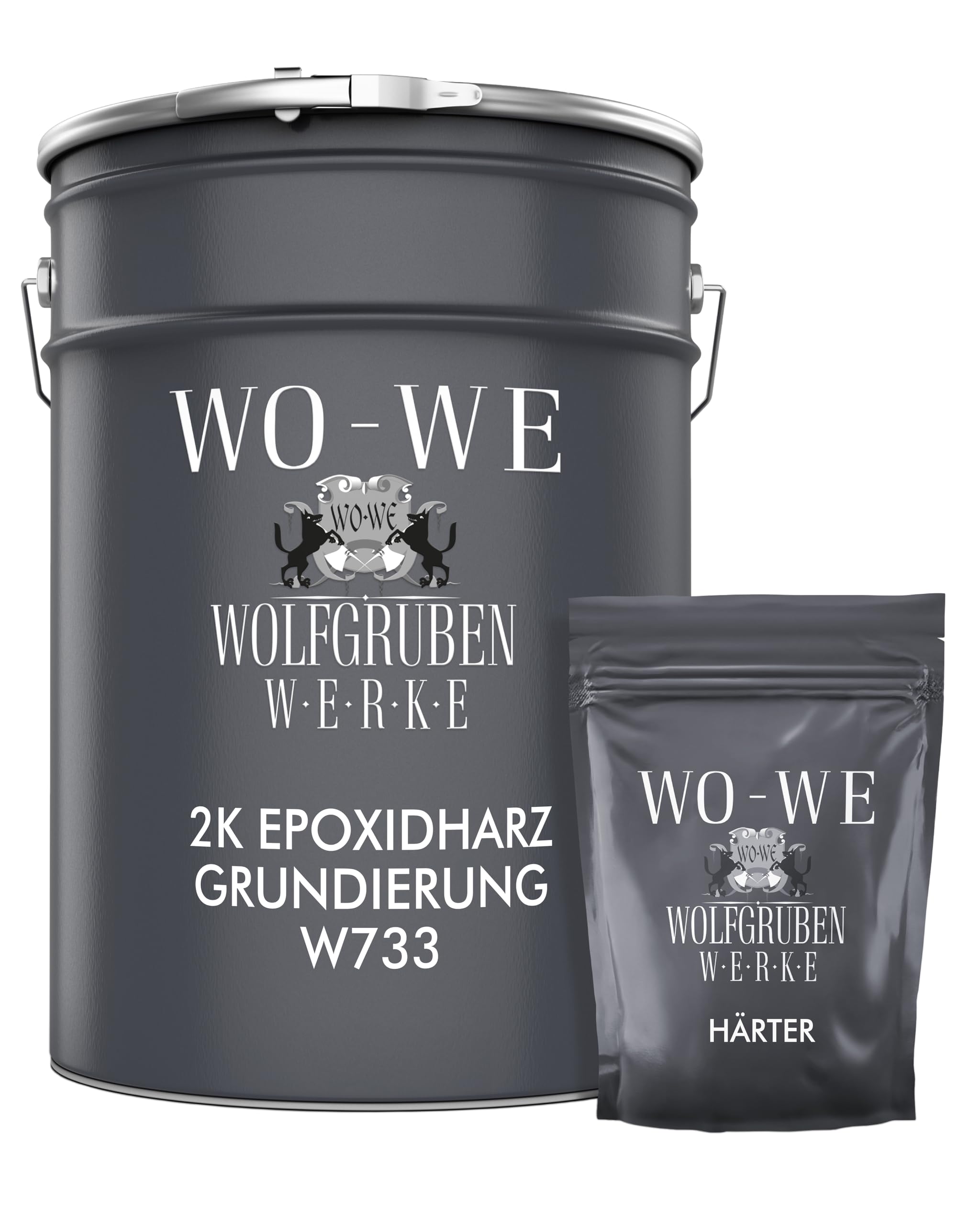 WO-WE 2K Grundierung Epoxidharz Haftgrund Beschichtung Haftgrundierung Tiefengrund - 3Kg