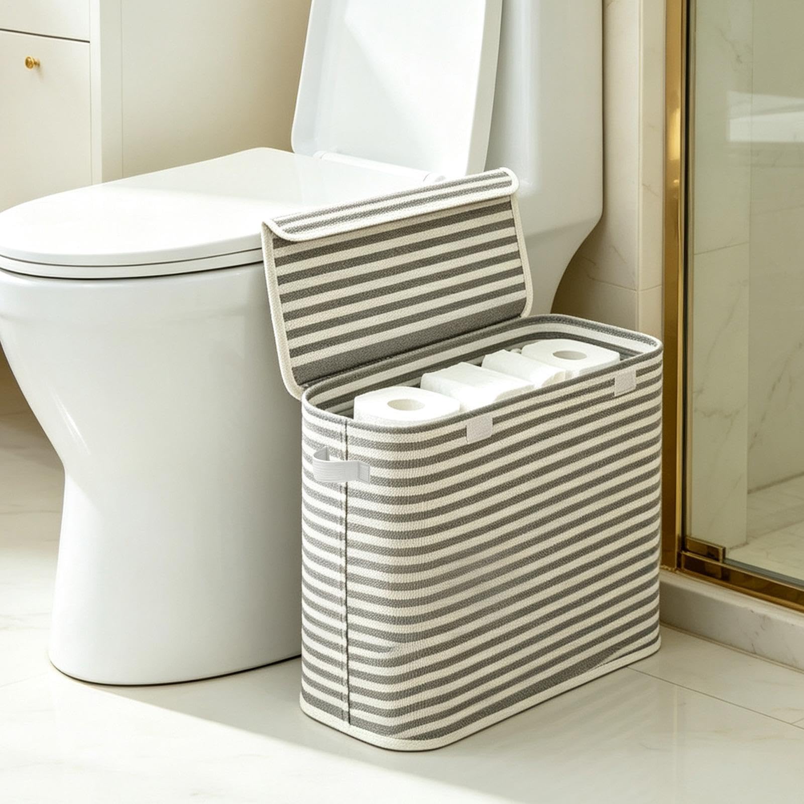 Cesta de papel higiénico plegable de 22 litros