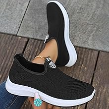 Bambas Mujer Memory Foam Mujer Tenis Mujer para Mujer, Zapatos Informales cómodos de Tela de Malla a Verano Comodas Calzado Sanitario Mujer Sandalias3