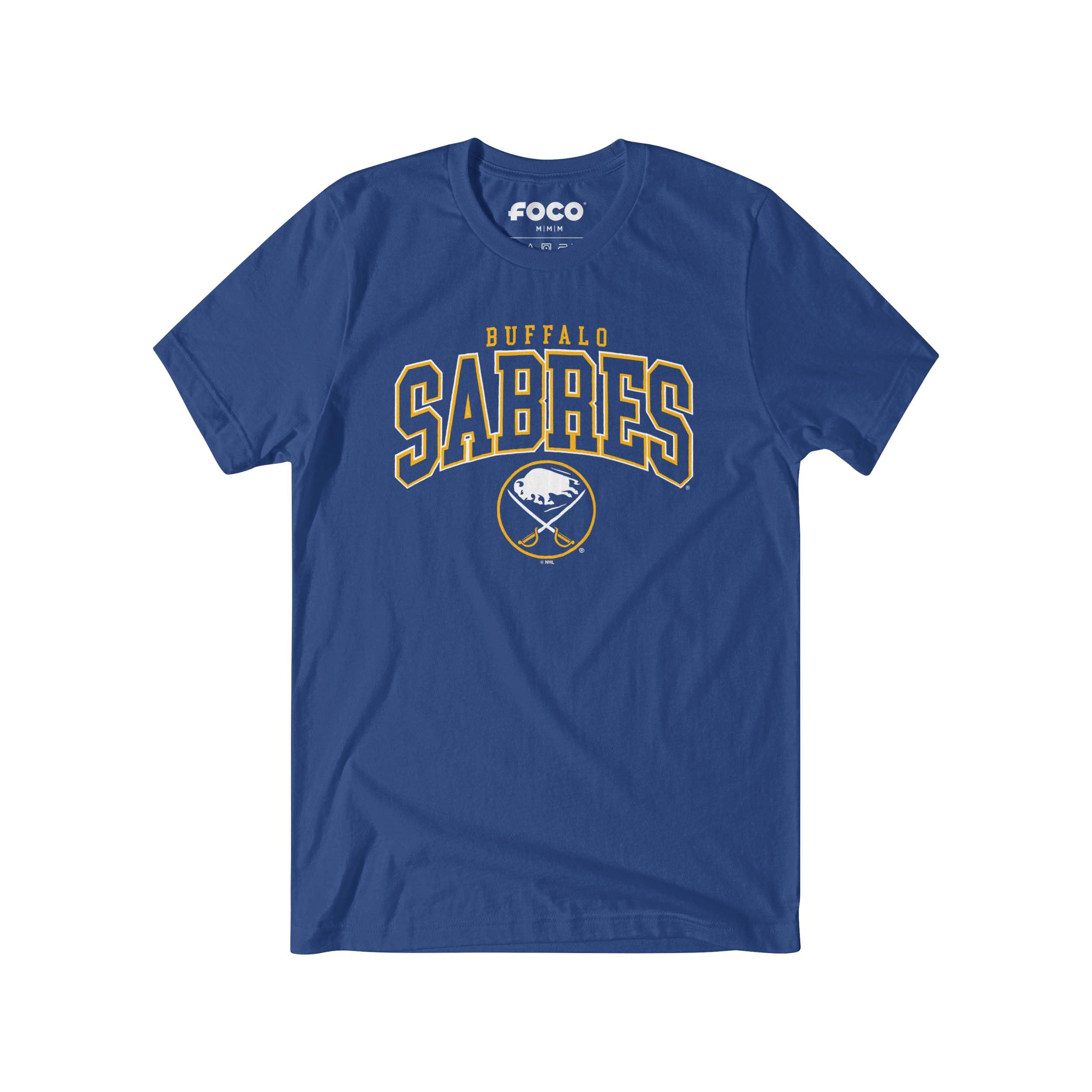 FOCO NHL Mens NHL Classic Arched Team Logo Short Sleeve T-Shirt