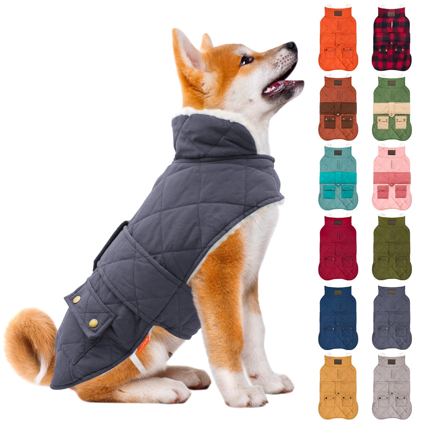Waterproof & Windproof Dog Coat for Small Dogs Puffer Jacket