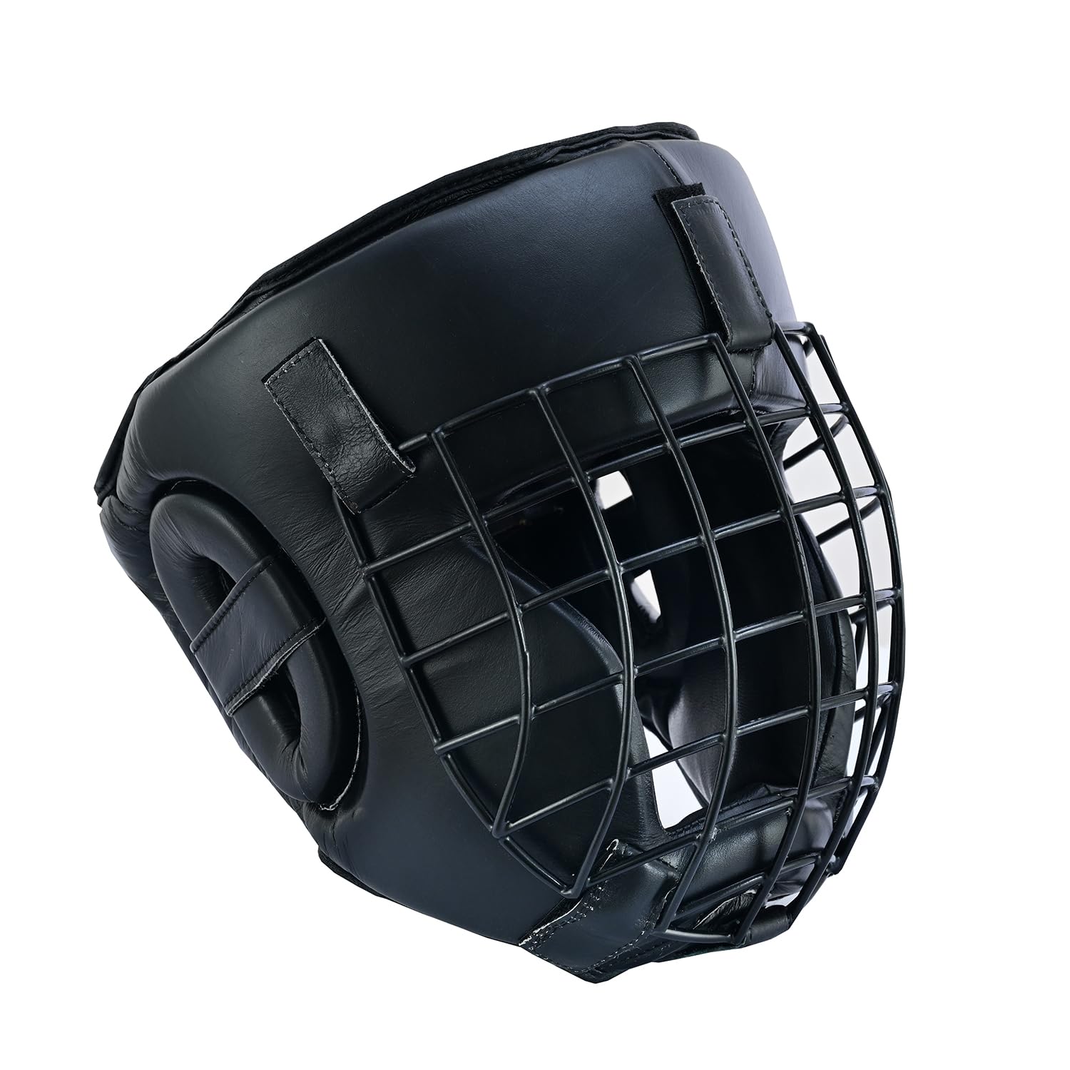 Full Contact Leather Ultra Light Cage Escrima Nunchcuks Head Guard Protection (Medium)