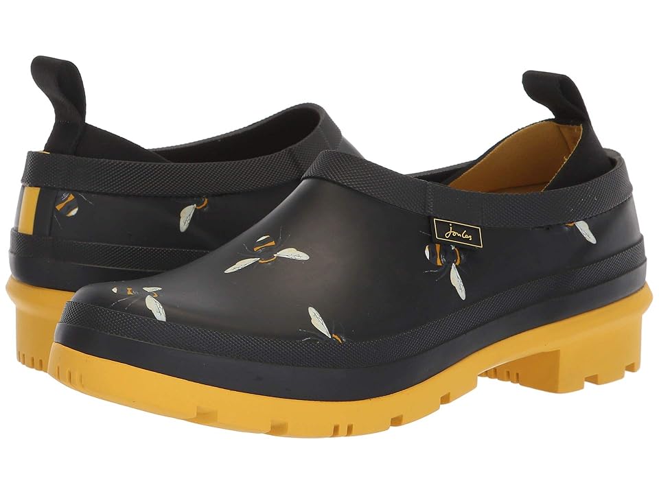 

Joules Popons (Black Botanical Bees) Women's Slip on Shoes