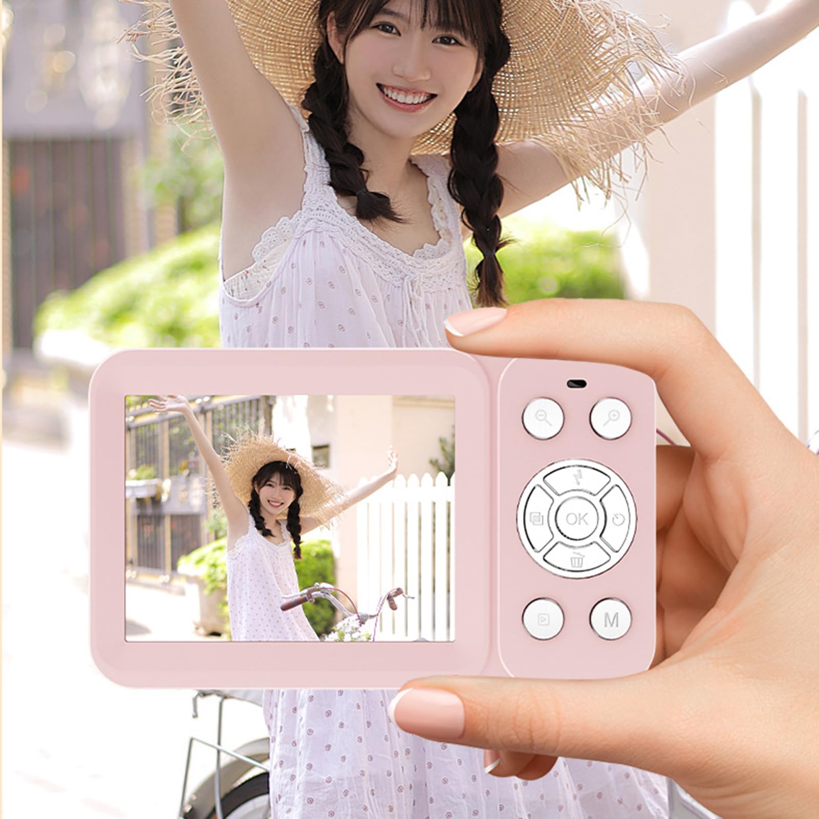 Doppio Schermo 4K Videocamera 64MP 18X Digital Zoom Portatile Per Gli Adolescenti Scuola Attività Viaggi Per Viaggi