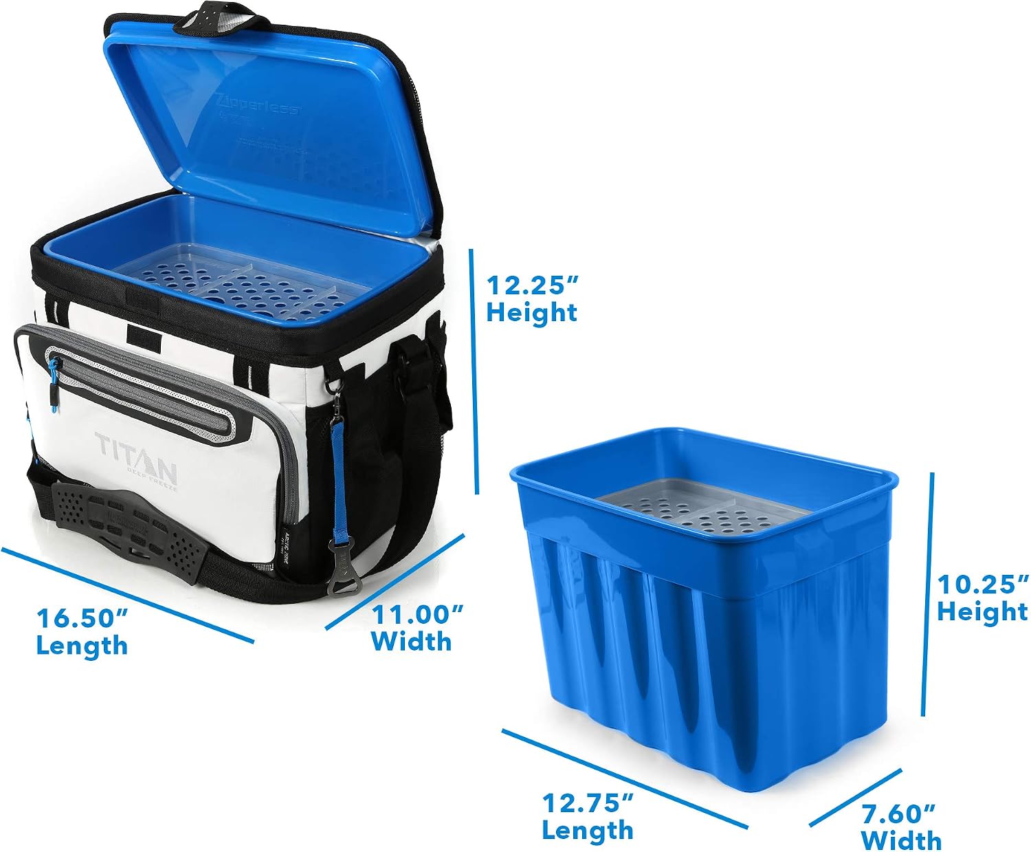 Arctic Zone Titan Deep Freeze 30 Can Zipperless Cooler, White