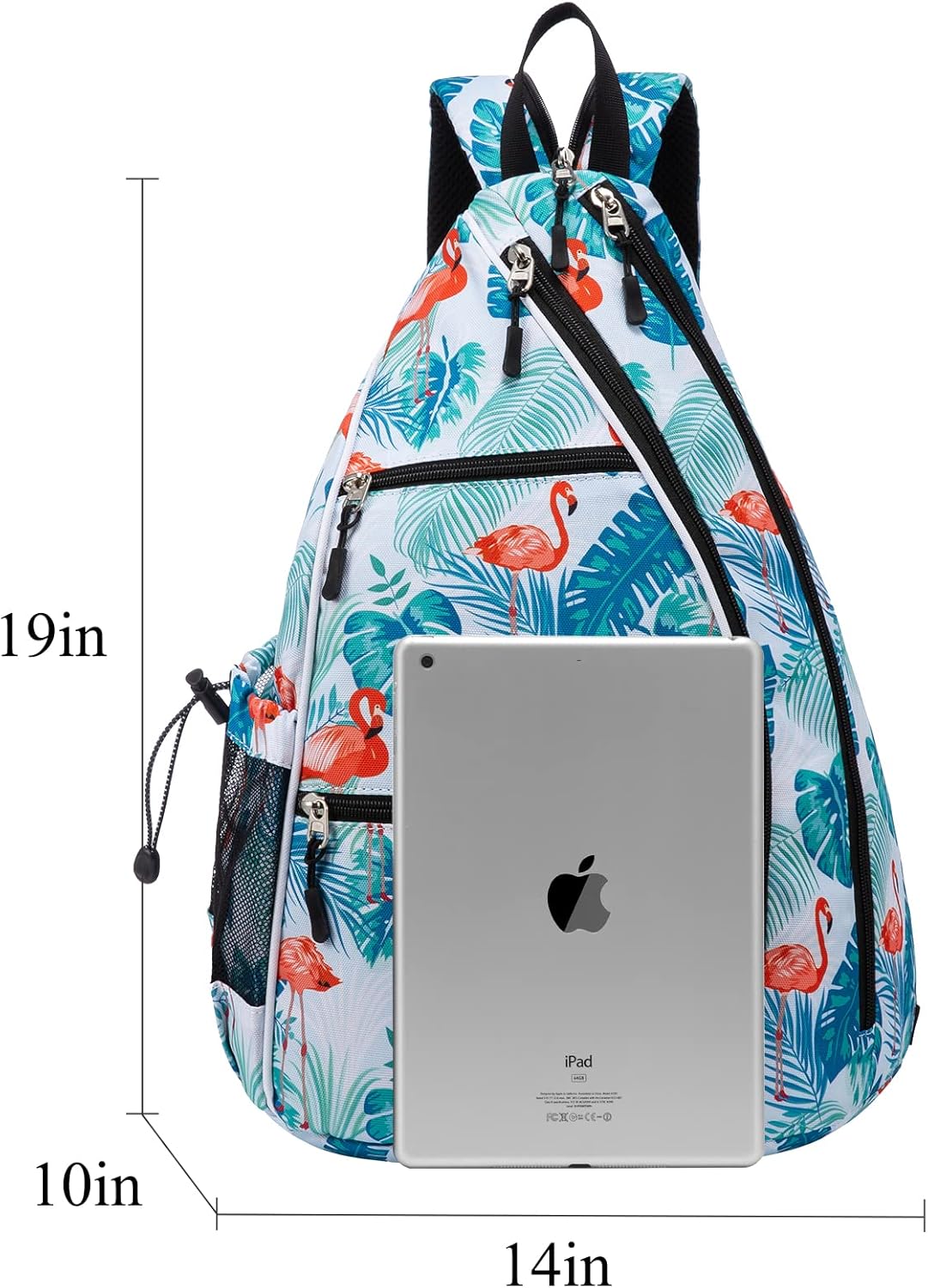 Sucipi Pickleball Bag Pickleball Backpack for Women Men Pickleball paddle Backpack Reversible Pickleball Paddle bag Pickleball Rackets Bags for Ladies Flamingo