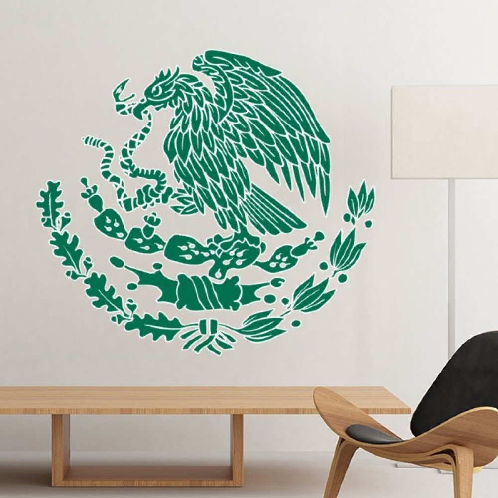 Autocollant mural Mexique motif pays 35cm, papier peint amovible et sticker de décoration