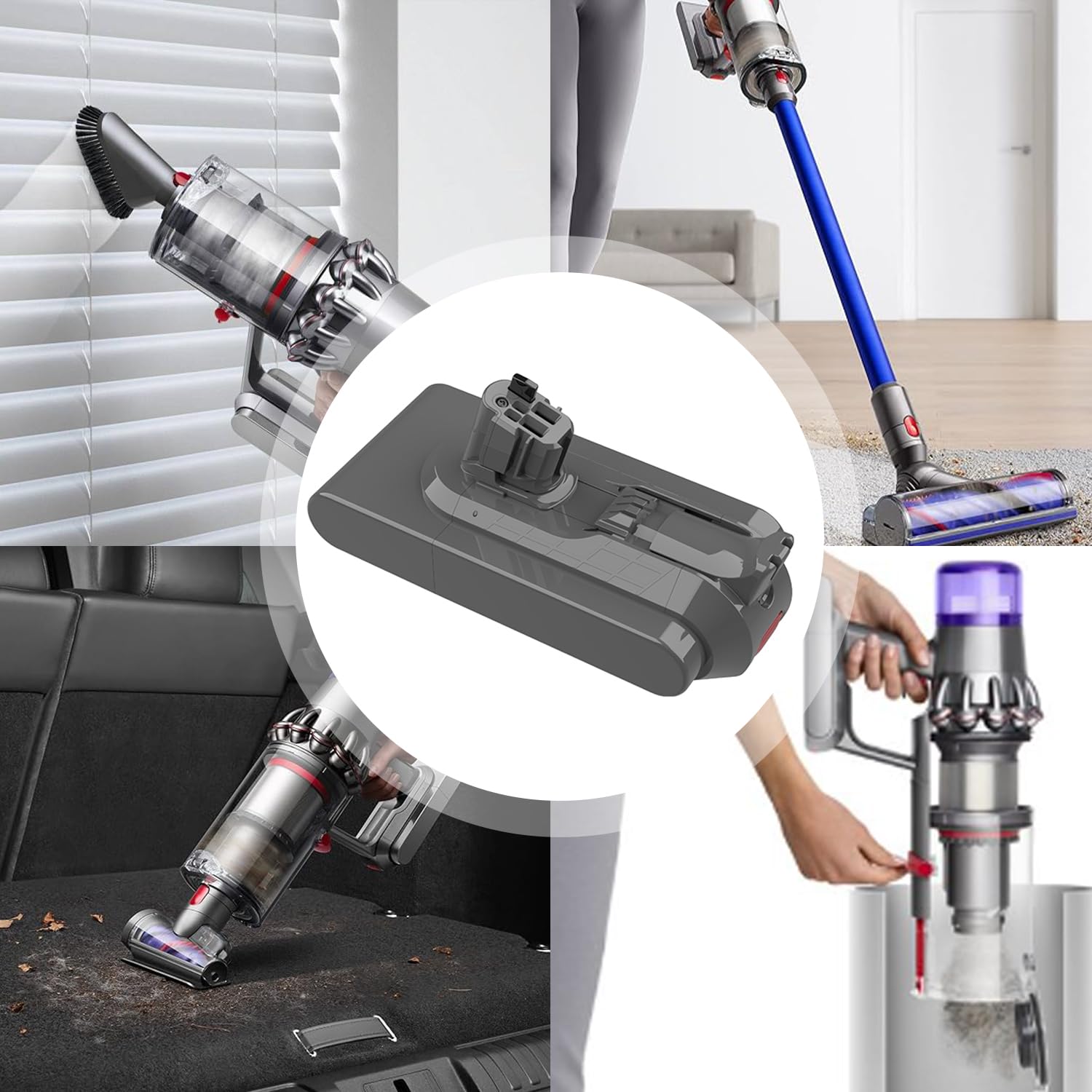 Batterie pour Dyson V11 25,2V 3800mAh Rechange Encliquetable | Compatible Spring 2020, Absolute, Absolute Extra Animal