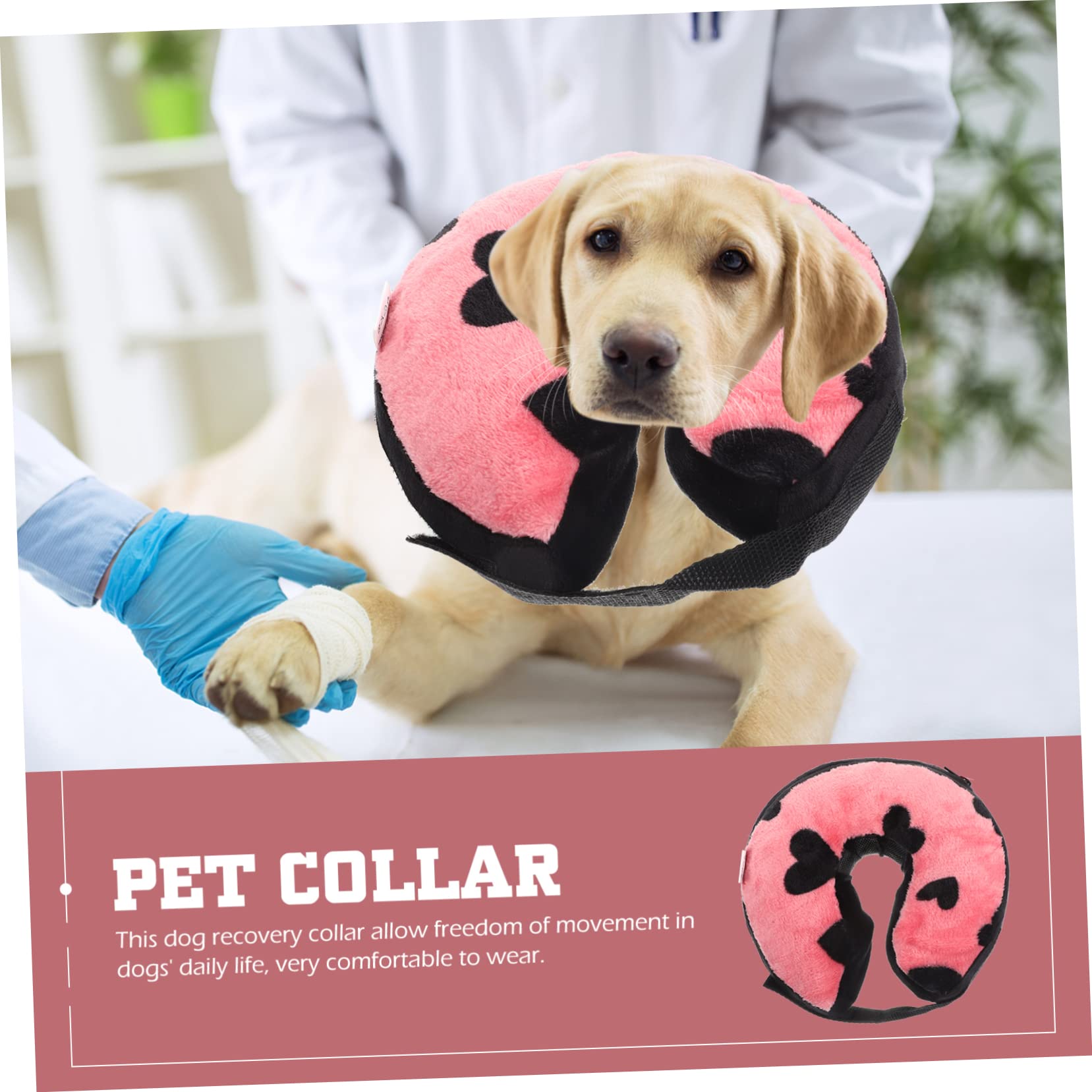 Didiseaon 4 Uds Collar Elizabeth Collar De Perro De Recuperación Collar Inflable para Mascotas Cono De Donut para Perros Después De La Cirugía Conos De Gato para Perros Después De La