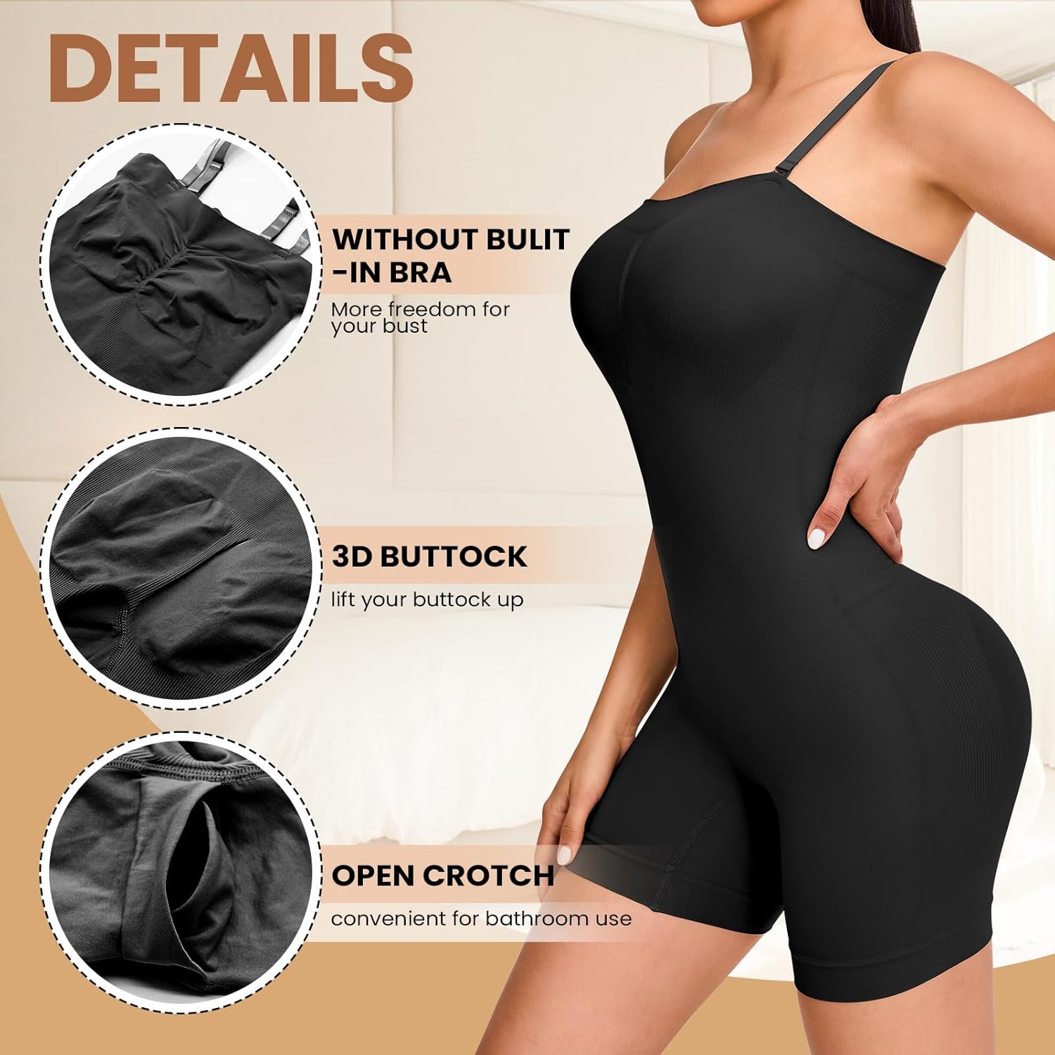 Strapless Shapewear Bodysuit for Women Full Body Shapewear Seamless Snacthed Shaper Under Dresses - Image 3