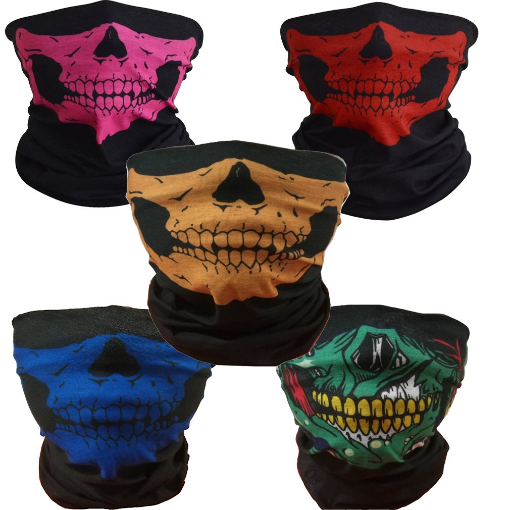 Ulalaza ToBe-U Seamless Multi Function Half Face Skull Tube Mask for Halloween — image 1
