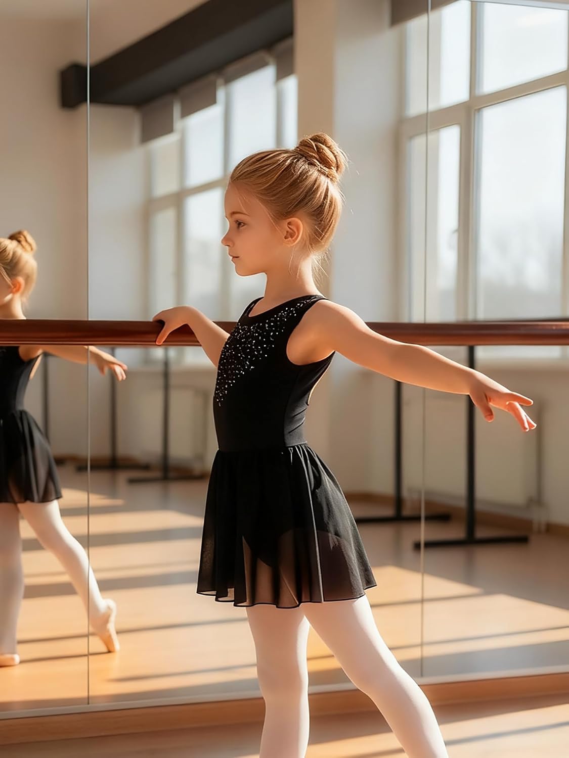 Tutu.kk Girls Dance Ballet Leotards Sleeveless Sparkly Dresses for Toddler Ballerina Dress Outfits