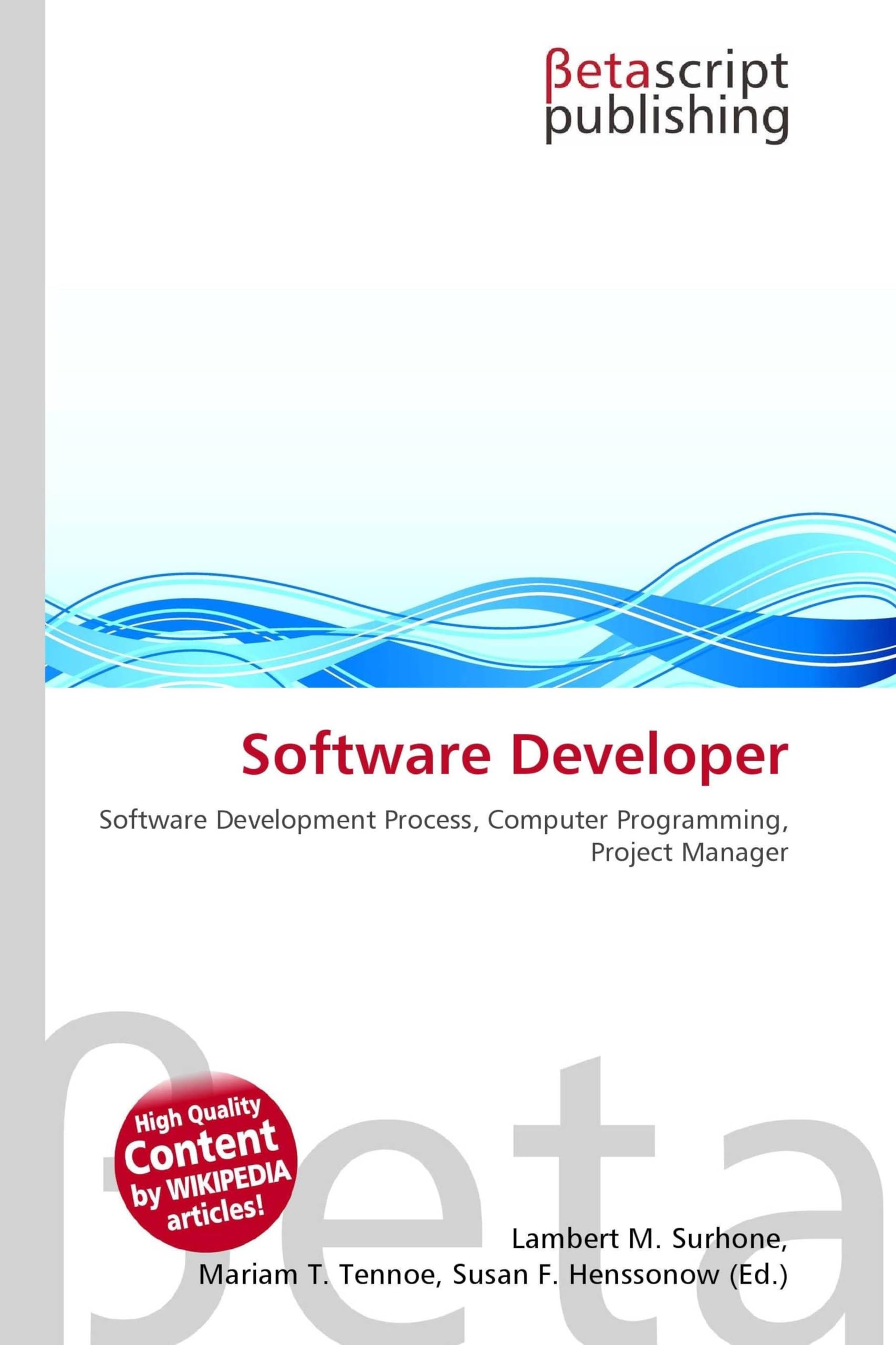 Software Developer: Software Development Process, Computer Programming, Project Manager