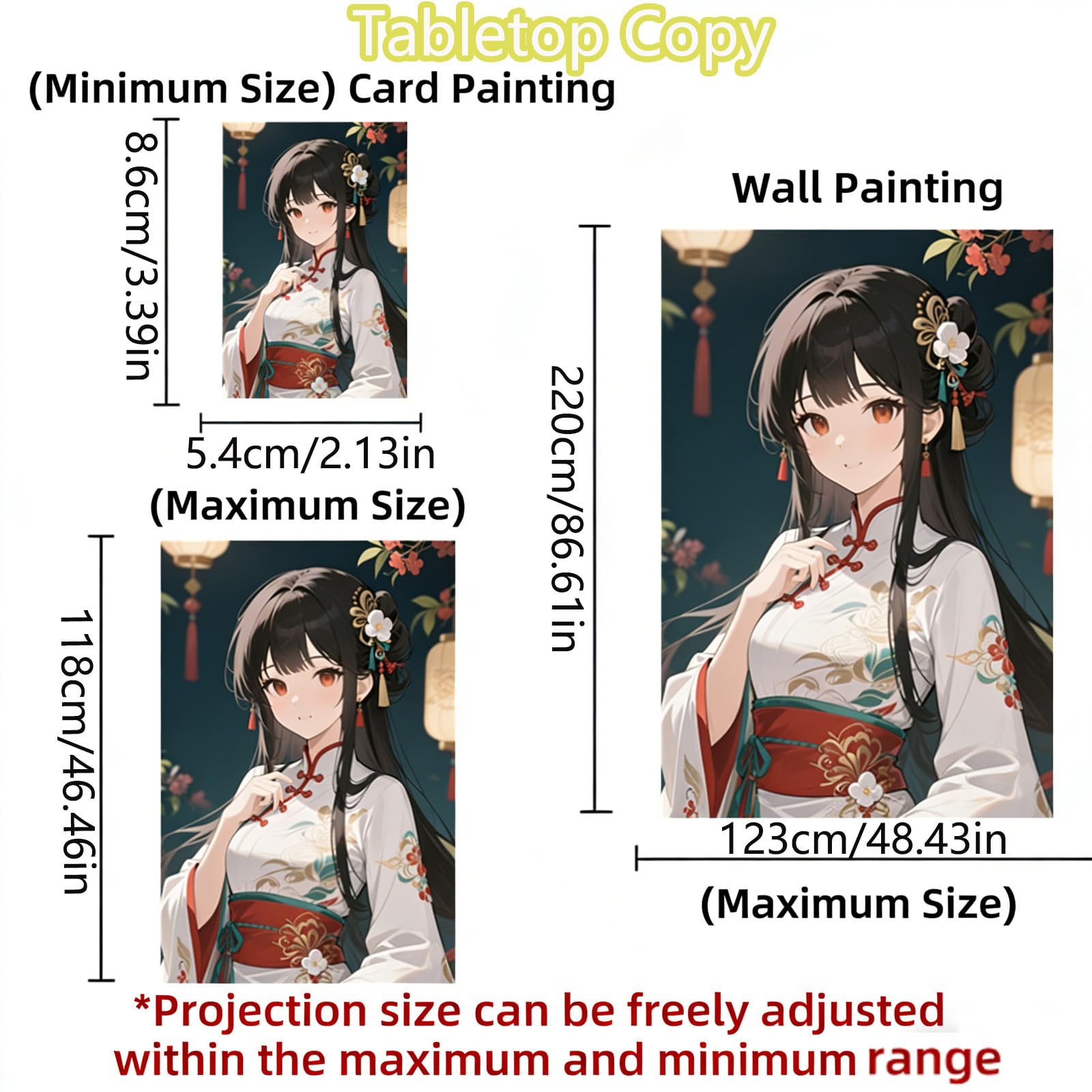 Proiettore di tracciamento wireless per artisti e principianti, strumento di disegno portatile con supporto per tela e arte da parete