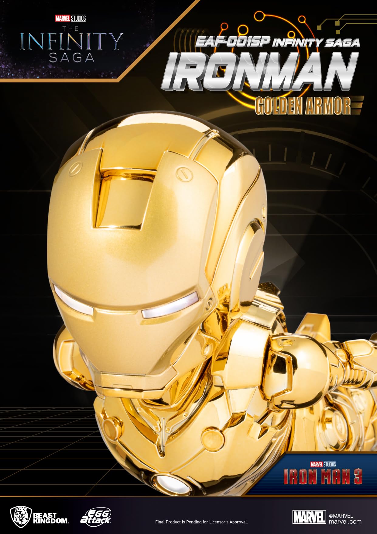 Amazon.com: Marvel Infinity Saga: Iron Man EAF-001SP (Golden Ver 