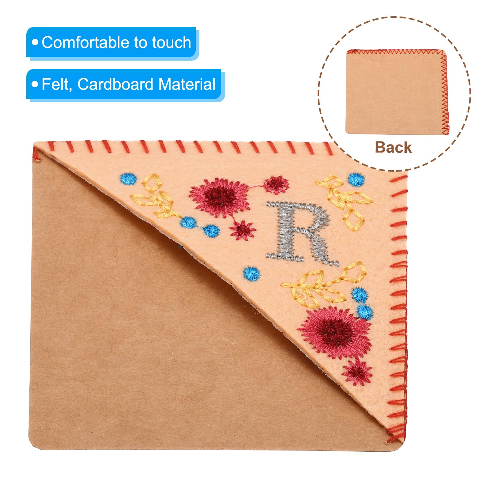 PATIKIL Personalized Embroidered Corner Bookmark - Image 3