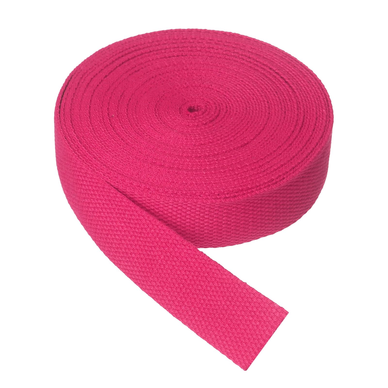sourcing map Cotton Twill Tape, 3.2cm x 9.2M Cotton Ribbon Bias Binding Tape Trim Webbing Straps for Sewing DIY Crafts Gift Wrapping, Rose Red