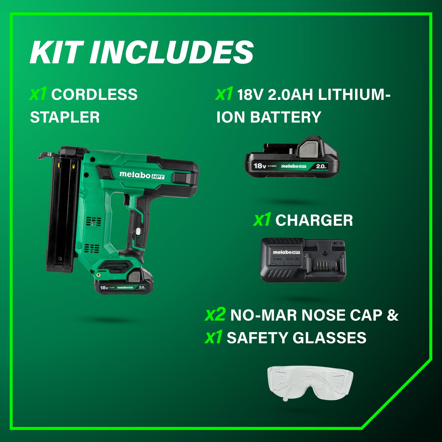 Metabo HPT Cordless Stapler - 18 Gauge -8