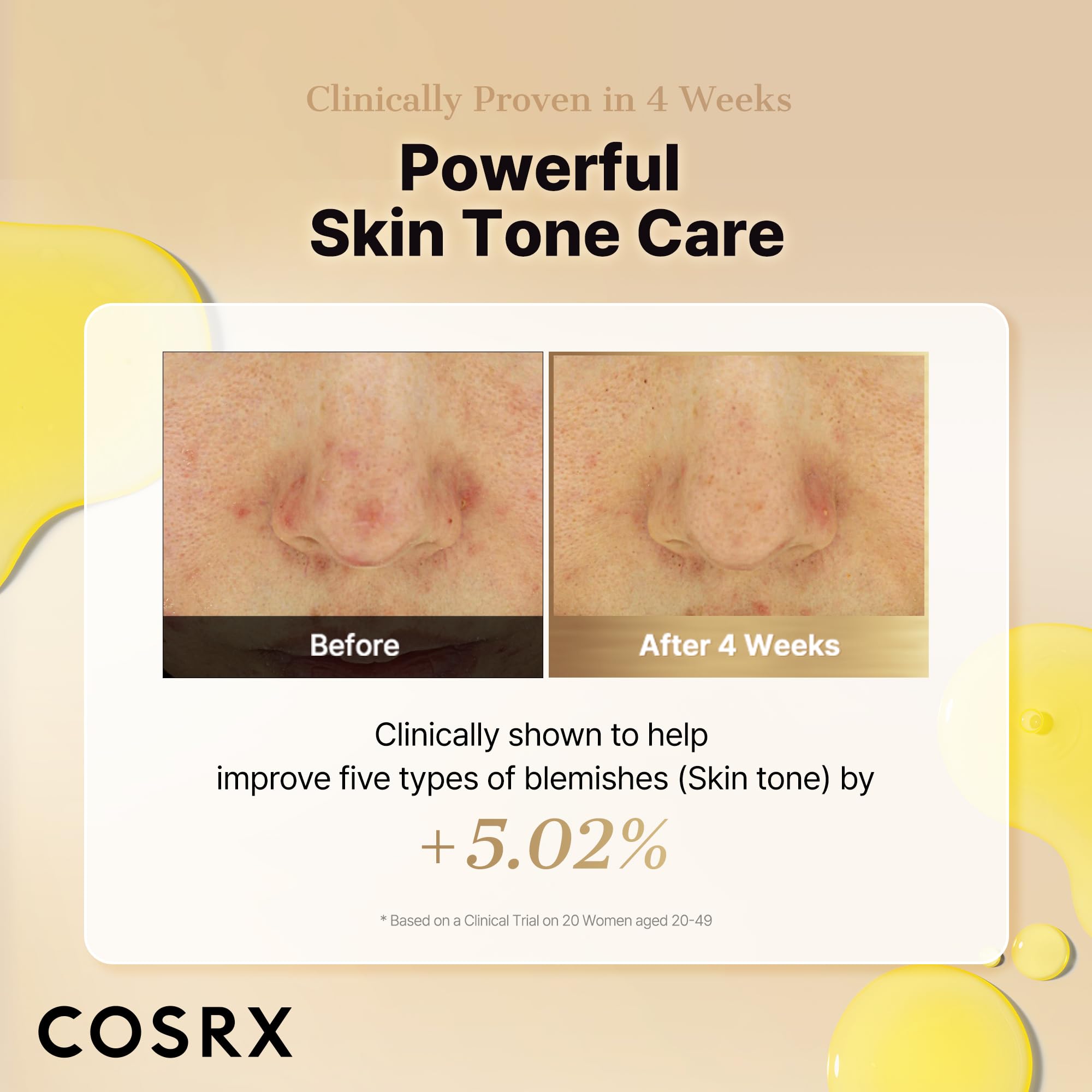 COSRX Advanced Pure Vitamin C 23% Serum with Vitamin E & Glutathione (Renewal), Korean Vitamin C Serum for Fine Lines, Uneven Skin Tone & Dull Skin, 0.67oz, Korean Skin Care