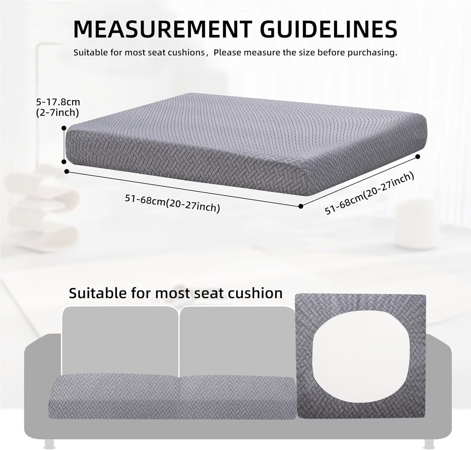 outdoor cushion covers set,12pcs patio furniture couch seat slipcovers, replacement for sofa sectional chair(cover?only) grey 12pcs-jacquard
