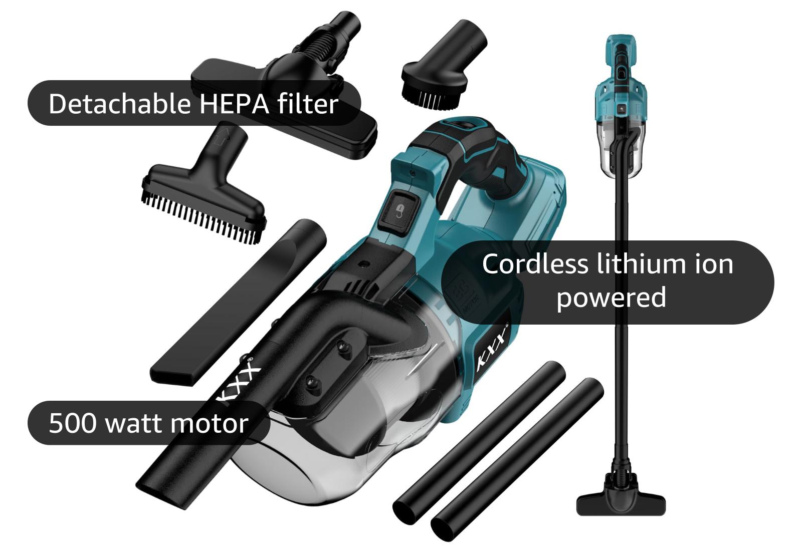 Amazon com KXX Cordless Vacuum for makta 18V Battery Handheld  