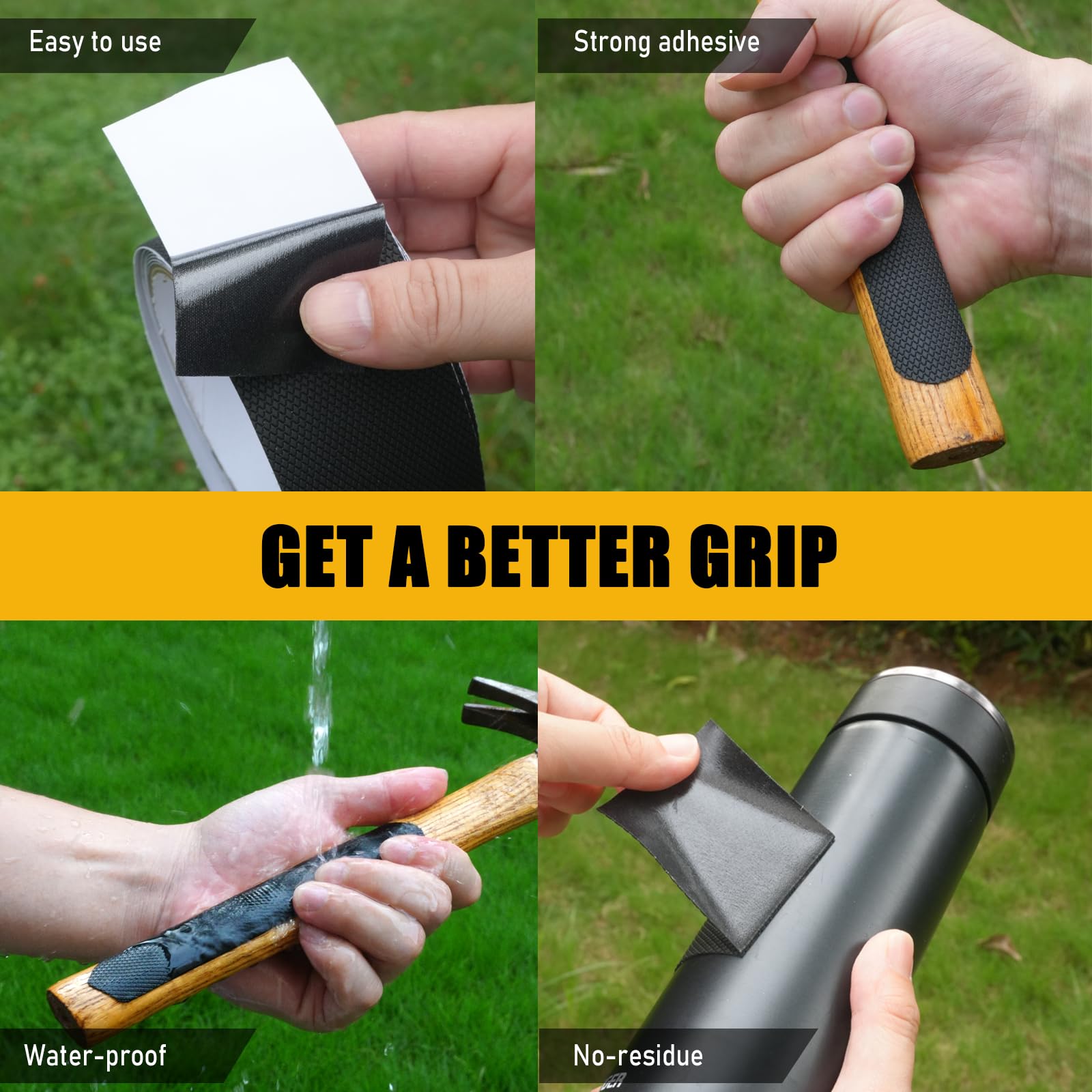Rubber Grip Tape - Non-Slip & Waterproof -4