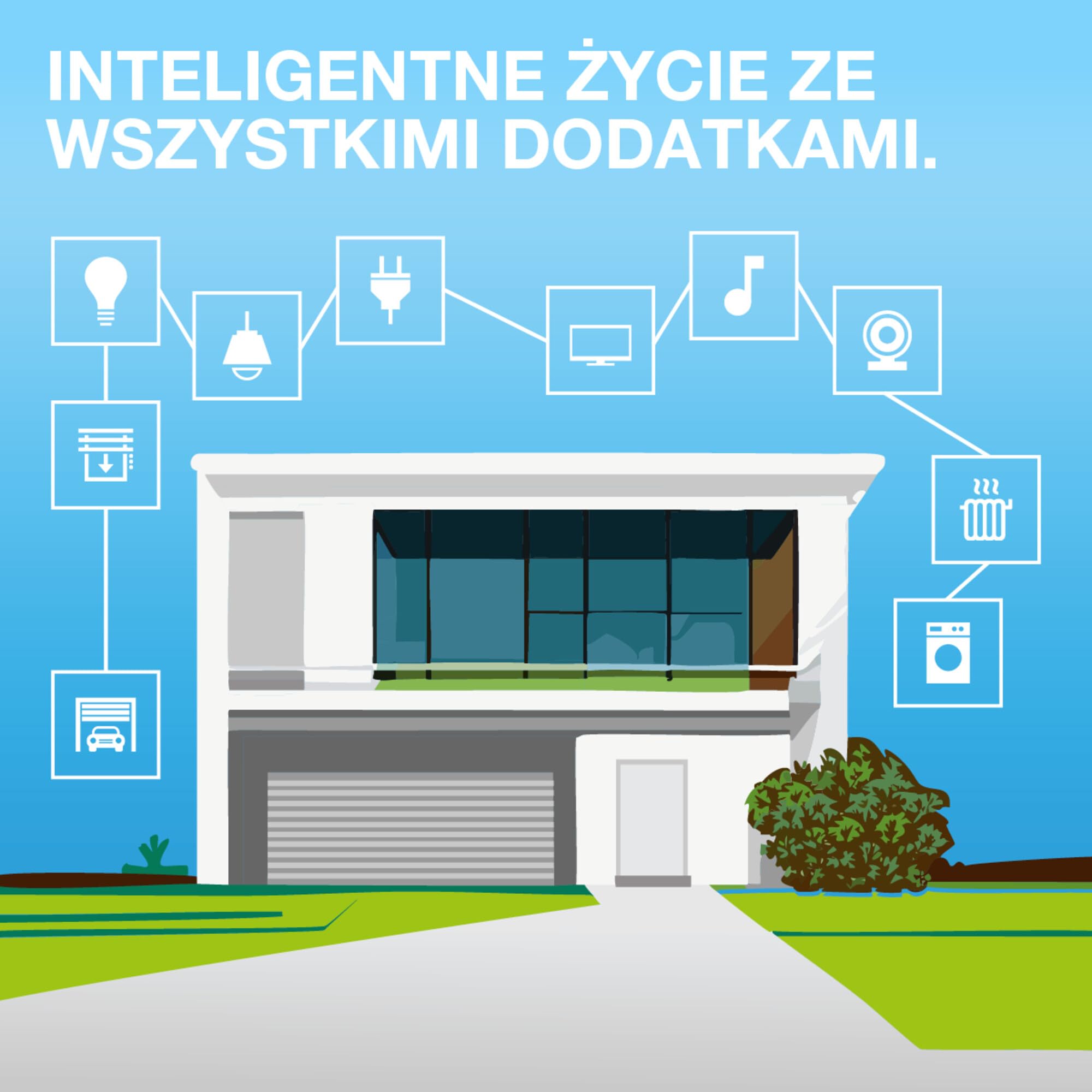 OSRAM Gniazdo zewnętrzne EU SMART+ MATTER, gniazdo zewnętrzne z kontrolą zużycia energii w kolorze czarnym wykonane z PP, stopień ochrony IP44, integracja urządzeń z inteligentnym domem